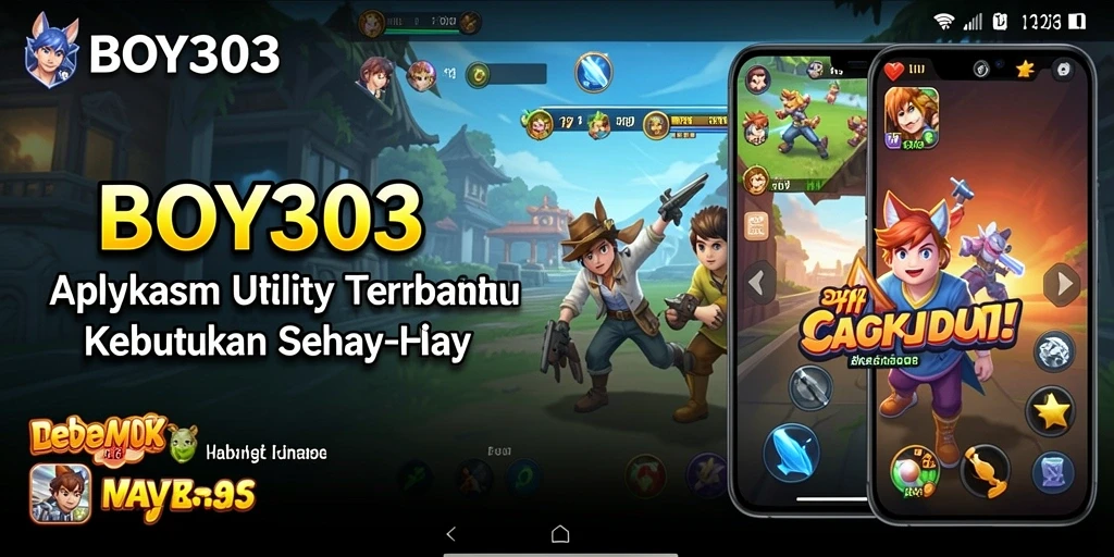 Tampilan screenshot utama BOY303 yang menunjukkan fitur Utility.
