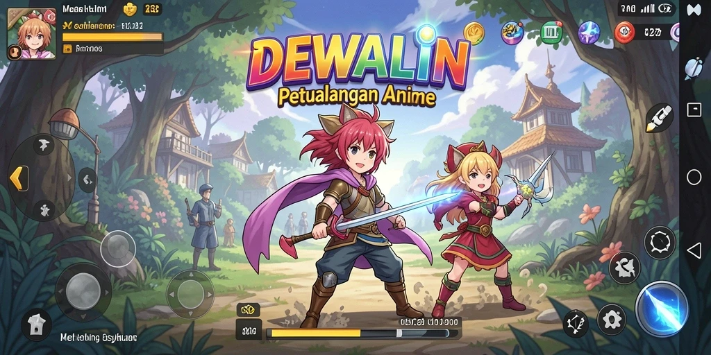 Tangkapan layar DEWALIN menampilkan aksi seru dan karakter Anime yang menarik.