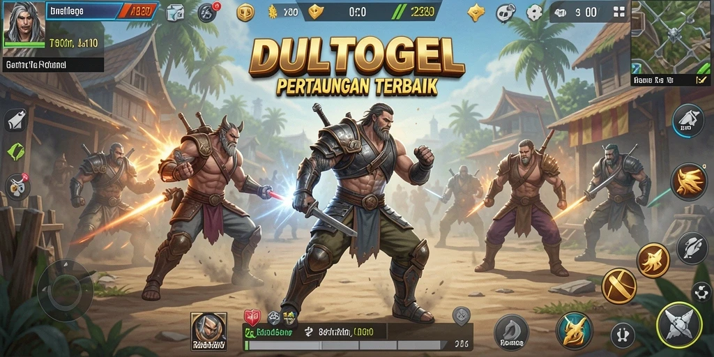 Tangkapan layar gameplay DULTOGEL yang menampilkan aksi Battle Royale yang mendebarkan.