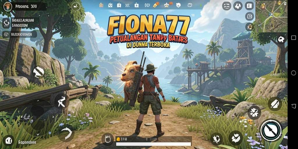 Screenshot menampilkan eksplorasi menakjubkan dalam FIONA77.