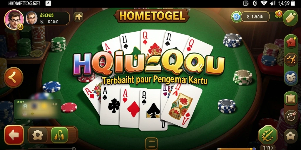 Tampilan menarik dari gameplay QiuQiu di HOMETOGEL.