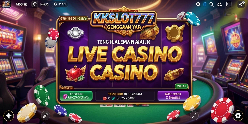 Tampilan menarik dari permainan Live Casino di KKSLOT777.