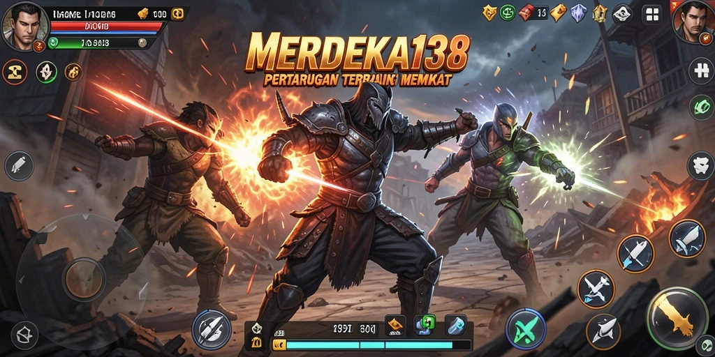 Gameplay seru dengan pertarungan mendebarkan di MERDEKA138.