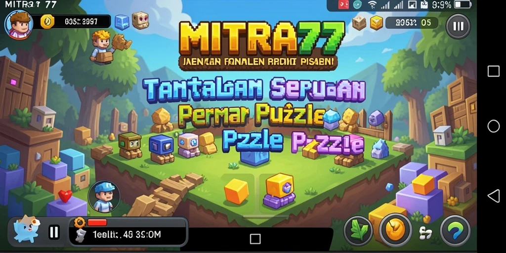 Tampilan gameplay seru dalam MITRA77, penuh warna dan tantangan.
