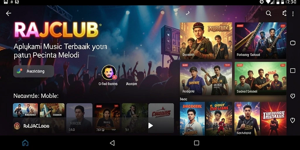 Tampilan gameplay RAJACLUB yang seru dan interaktif dalam musik.