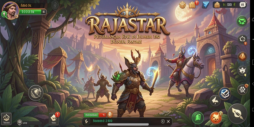 Tampilkan aksi seru dari gameplay <strong>RAJASTAR</strong> dalam petualangan yang mendebarkan.