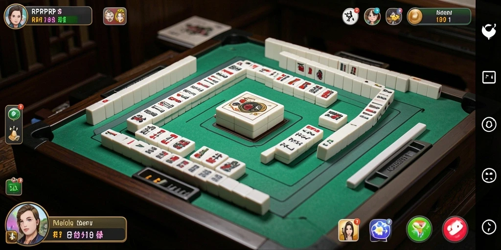 Tampilan menarik dari gameplay Mahjong RPRPRP.
