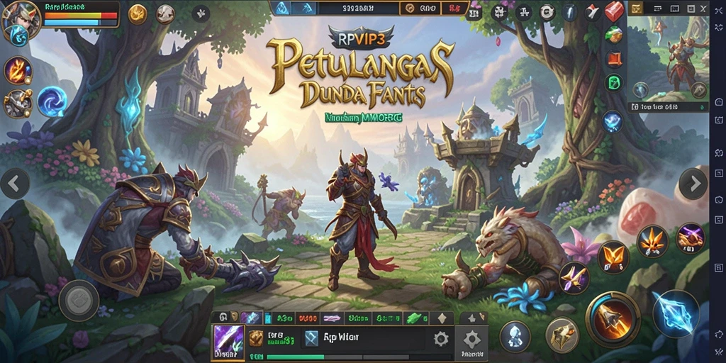 Screenshot gameplay RPVIP3 yang menampilkan aksi seru dalam dunia MMORPG.