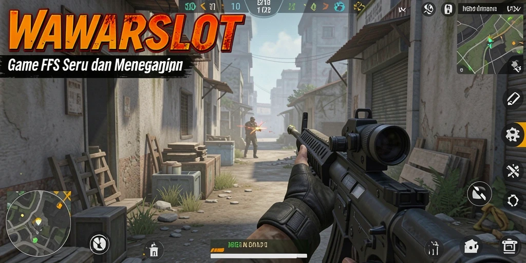 Screenshot gameplay <strong>WAWARSLOT</strong> menampilkan aksi pertarungan yang intens dan grafis menawan.